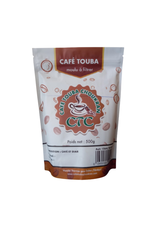 Café Touba Choukran 500 g - moulu à filtrer 